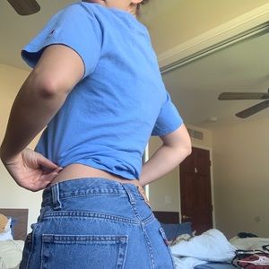 Baby blue Columbia tee